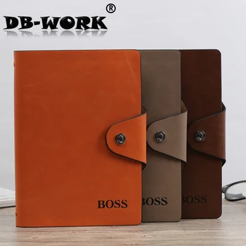 

A5 business notepad magnetic clasp high-grade loose-leaf notebook leather custom office stationery