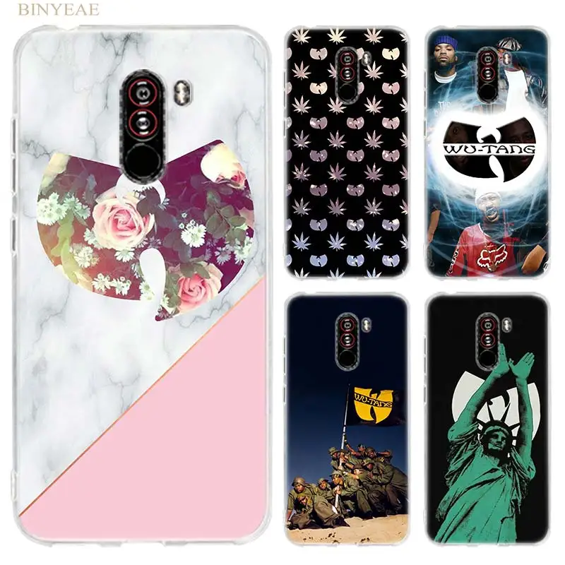

BINYEAE Wu Tang Clan Hip Hop Case Cover for Xiaomi Pocophone F1 6.18 inch Transparent Silicone TPU Soft
