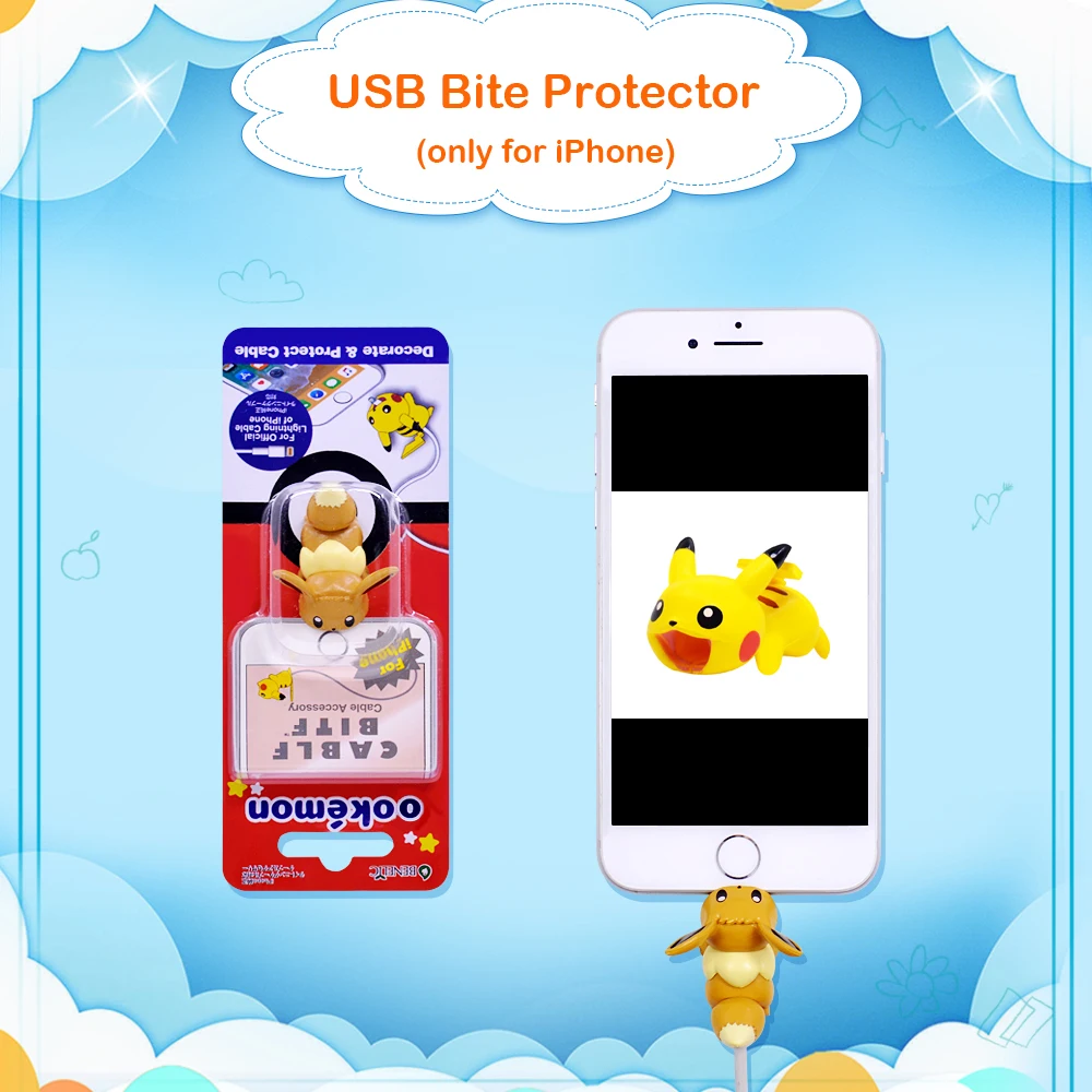 CHIPAL Cute Anime Bite Wire Winder для iPhone 6 6 S 7 8 Plus X XS XR защита для usb-кабеля Органайзер чомперы Мультяшные животные укусы