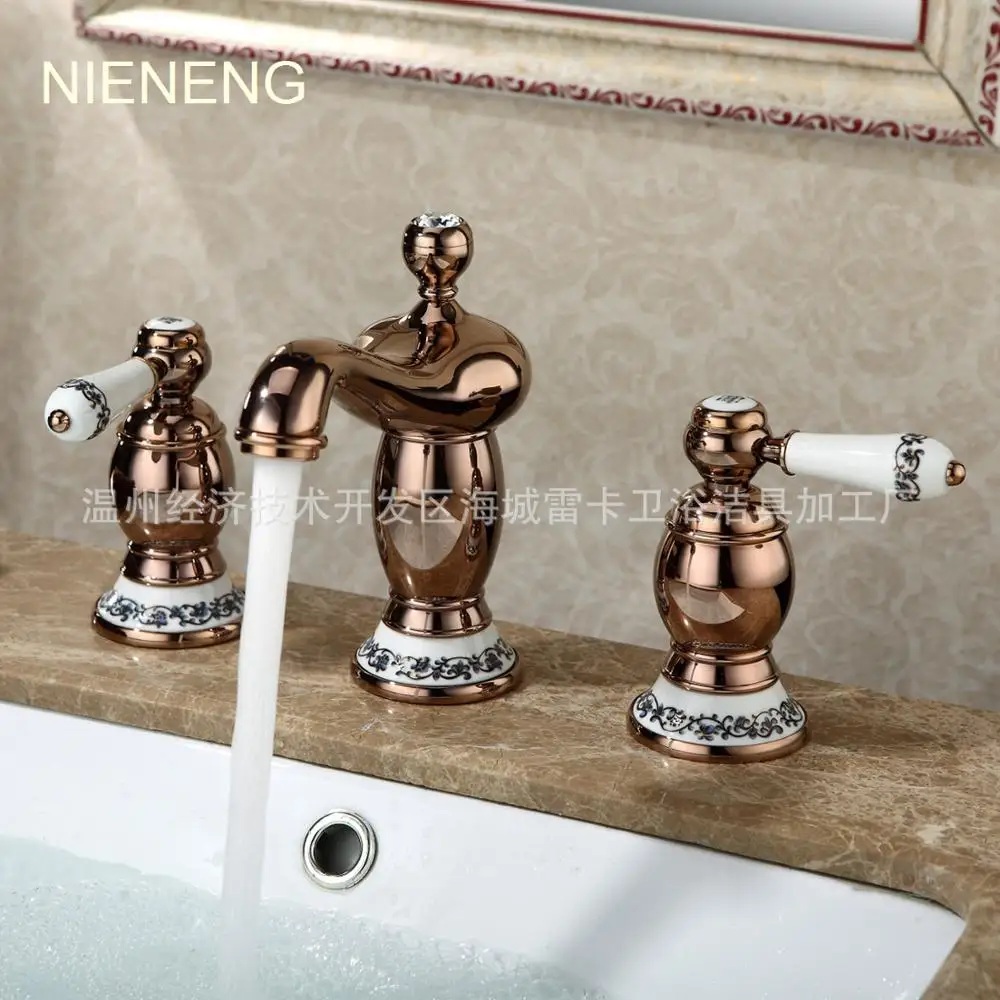 3 Hole Bathroom Faucet faucet three hole promotion-shop for promotional faucet three hole 3 Hole Bathroom Faucet faucet three hole promotion-shop for promotional faucet three hole