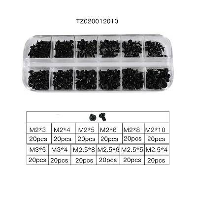 TZ020012010 M1 M1.2 M1.4 M1.7 Mix Micro ноутбук отвертка чехол для компьютера сборка ремонт электронный Маленький цифровой механический винт комплект - Цвет: TZ020012010