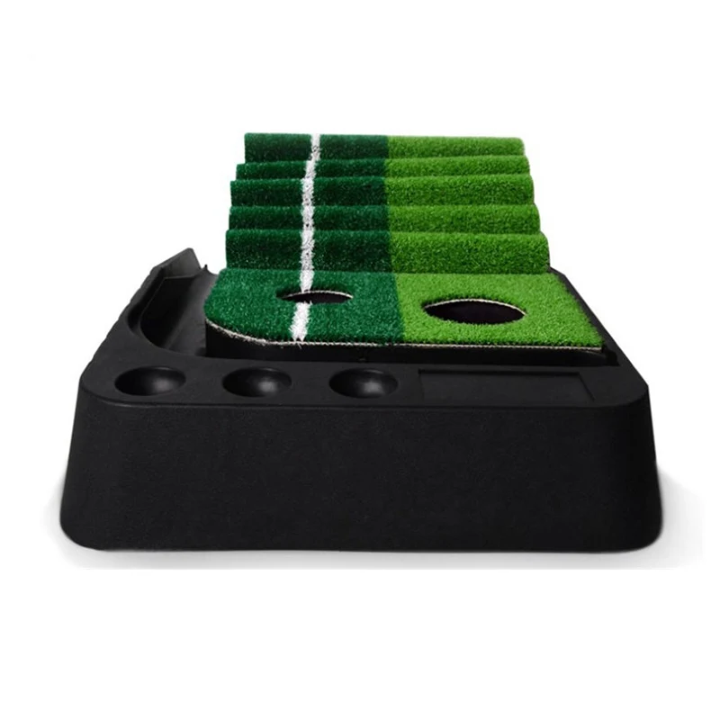 PGM indoor Golf Putter Practice Set Putting Green Trainer Green Mat Automatic Return Fairways Equipment Golf Training Aids (2)