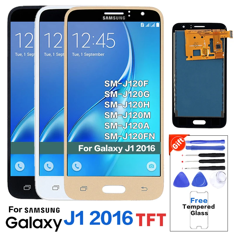 

TFT LCD For Samsung Galaxy J1 J120F J120DS J120G J120M J120H J120 LCD Display Touch Digitizer Assembly with brightness adjust