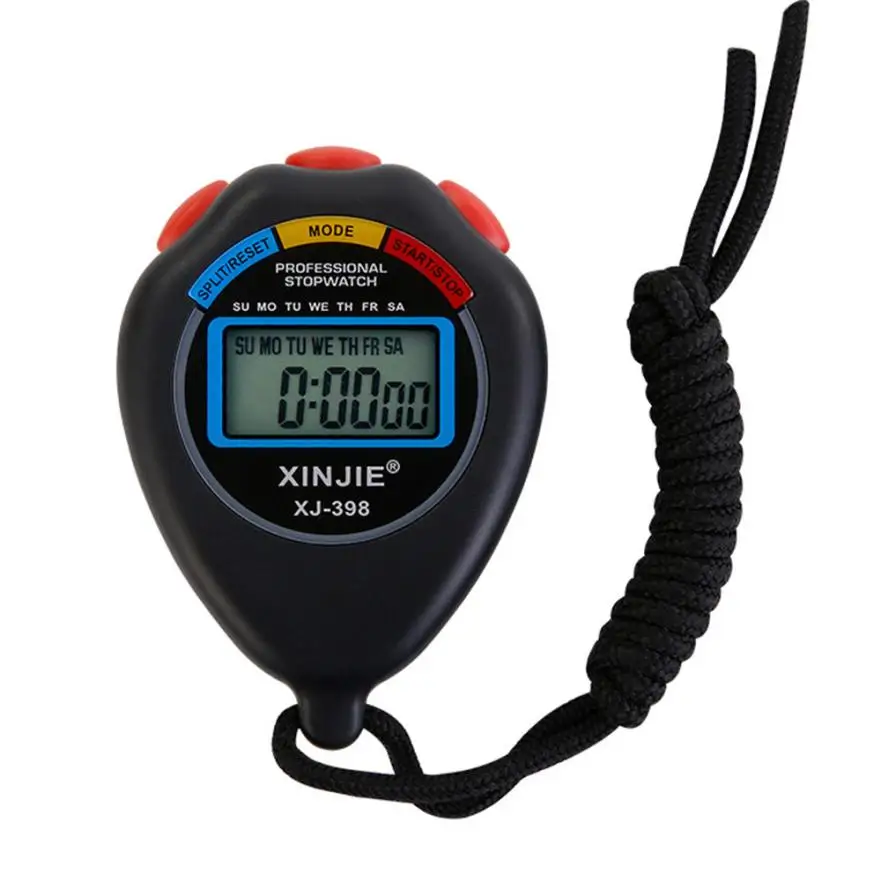 

Classic Professional Handheld Stopwatch Stop Watch LCD Digital Professional Chronograph Timer Counter Sports With String