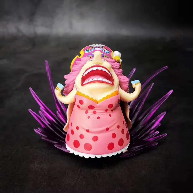 Anime One Piece Charlotte Linlin PVC Action Figure Toys Angry Big Mom Figuras Dolls Brinquedos Gift 8cm (2)