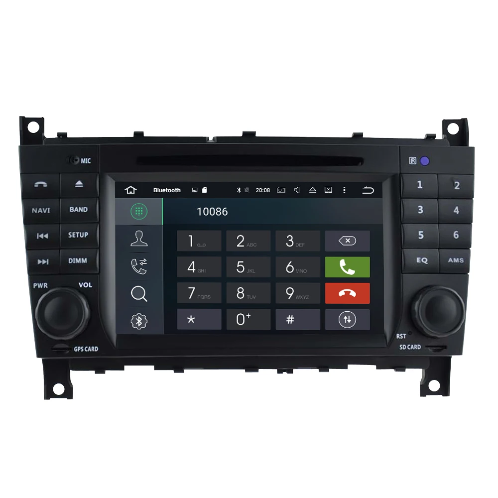 Cheap Android 9.0 Car GPS Navigation Radio Stereo For Mercedes Benz/Sprinter/W203/a180 2008-2012 Auto Audio WIFI DVD Video Multimedia 3