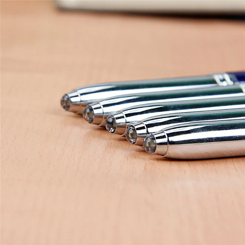 3 в 1 Новинка Сенсорный экран ручка Шариковая стилус микрофибры дешевые пластиковые шариковая ручка с Светодиодный проблесковый свет для iPad Iphone письменные принадлежности Ручки
