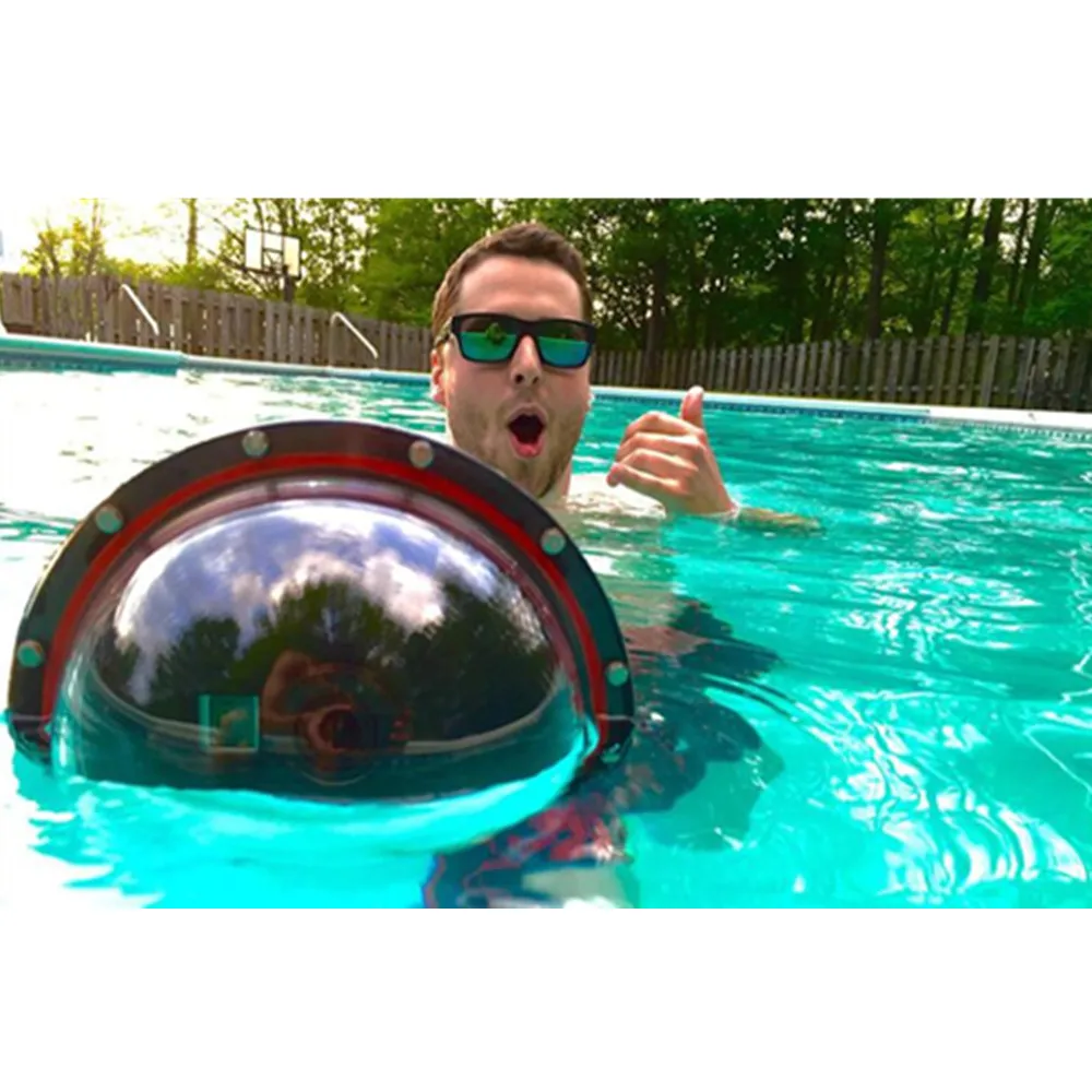 Купольный порт TELESIN 6 &quotдля Go Pro 4 3 водонепроницаемый чехол плавающий купольный