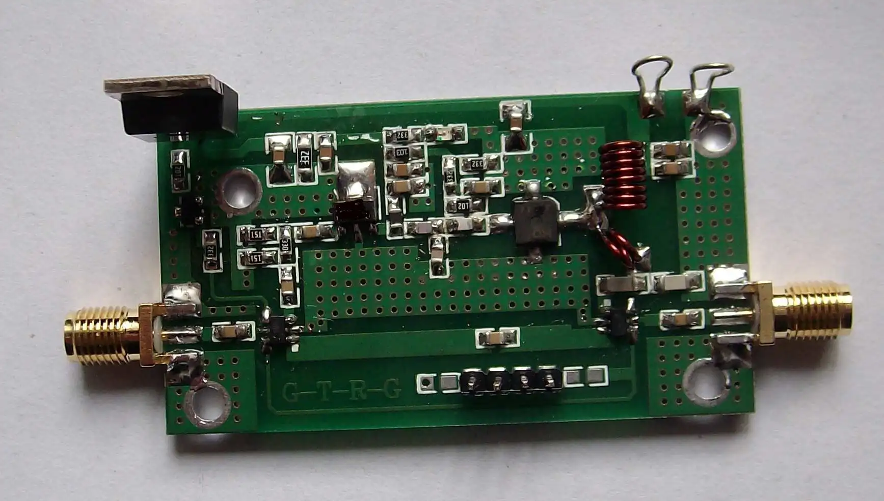 

Data Transmission Radio Power Amplifier 433MHz FSK Power Amplifier Input 19dBm Output 3-5W Half-duplex