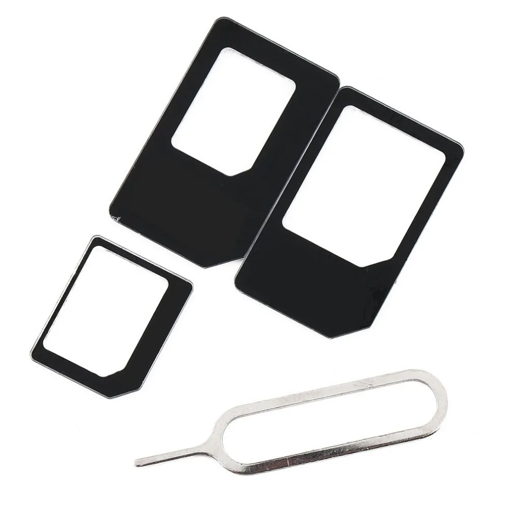 ONLENY 4 в 1 комплект адаптеров для сим-карты Micro standard SIM адаптер для iPhone 5 5S 6 7 4 для samsung S8 S7 S6 plus