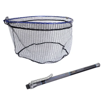 

Soft Mesh Large Fishing Landing Net with 4.5M Extendable Landing Net Handle Rod Pole Gear Carp Fishing Accessories Tackles
