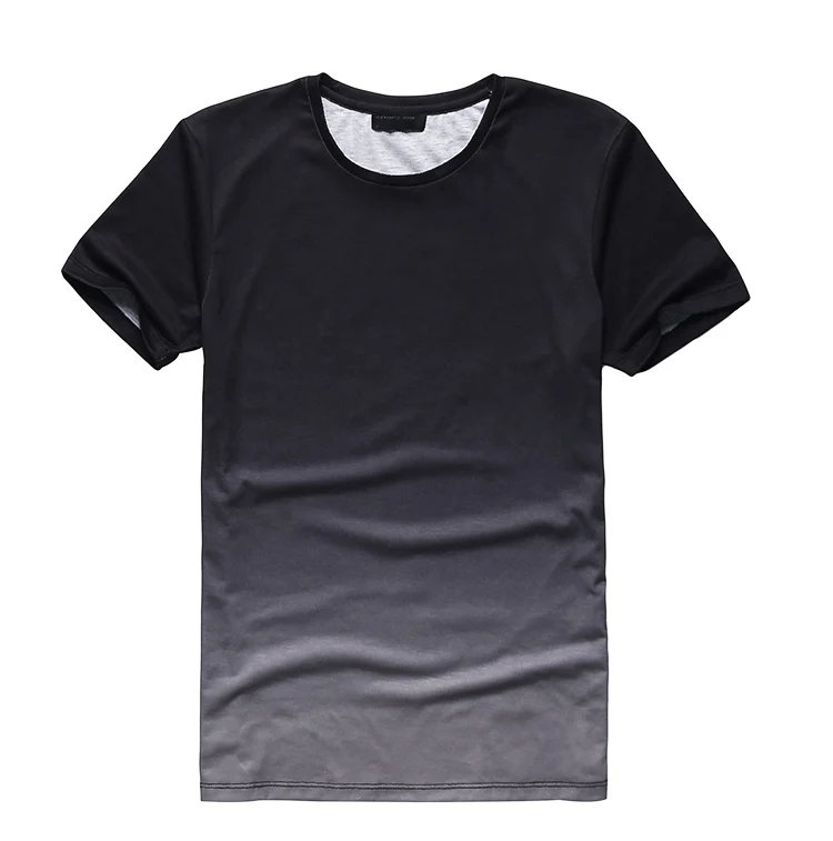 Смешанные мужские летние градиентные цветные трендовые мужские модные тонкие футболки с принтом мужские футболки с цифровой печатью T3015