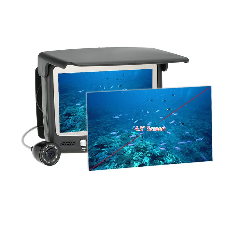 Fishing Accessories 4.3" color monitor underwater fishing camera ice ocean fish finder camera wireless echo sounder