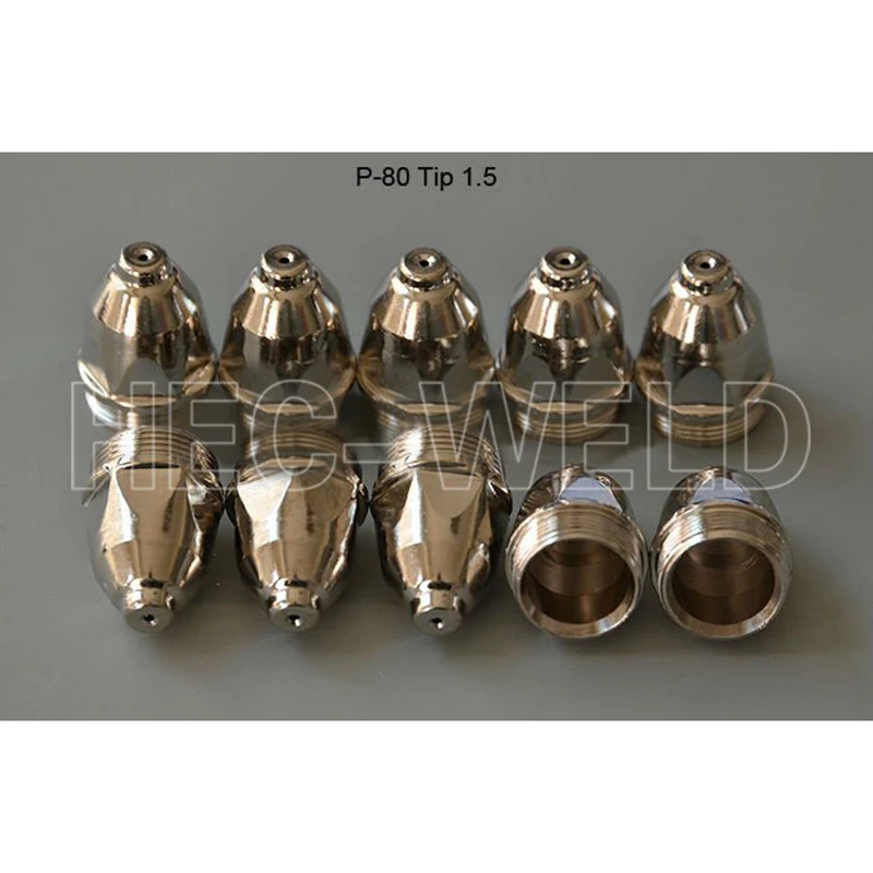 P80 Panasonic Air Plasma Cutting Cutter Torch Consumables Plasma TIPS Nozzles 60/80/100Amp Plasma Electrodes 70PK knife