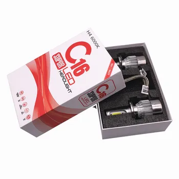 

2X Car Headlights Led Light Bulbs 9005/HB3 9006/HB4 9012 H1 H3 H4 H7 H11 Headlamp 6000K Fog Lamps c16 72W 7600LM Led lamp