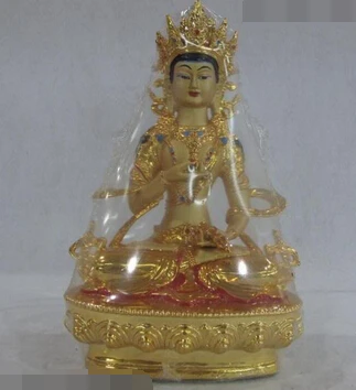 

JP S1047 8 Tibet Buddhism Bronze Copper Gild Painted Vajradhara Vajrasattva Buddha Statue Discount 35%