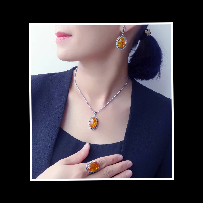 Женский винтажный ювелирный набор Sellsets вечерние Ювелирные наборы из черного