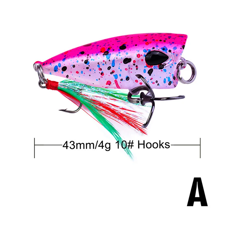 Мини-Поппер, приманка-форель, сверхлегкая рыболовная приманка, верхняя наживка, изящество, воблер, гольян, Isca, Поппер, Pesca, 4,3 см/4 г