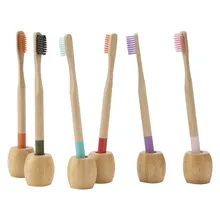 Новая Экологичная деревянная зубная щетка Бамбук Зубная щетка ручка бамбуковое волокно деревянная ручка зубная щетка для взрослых