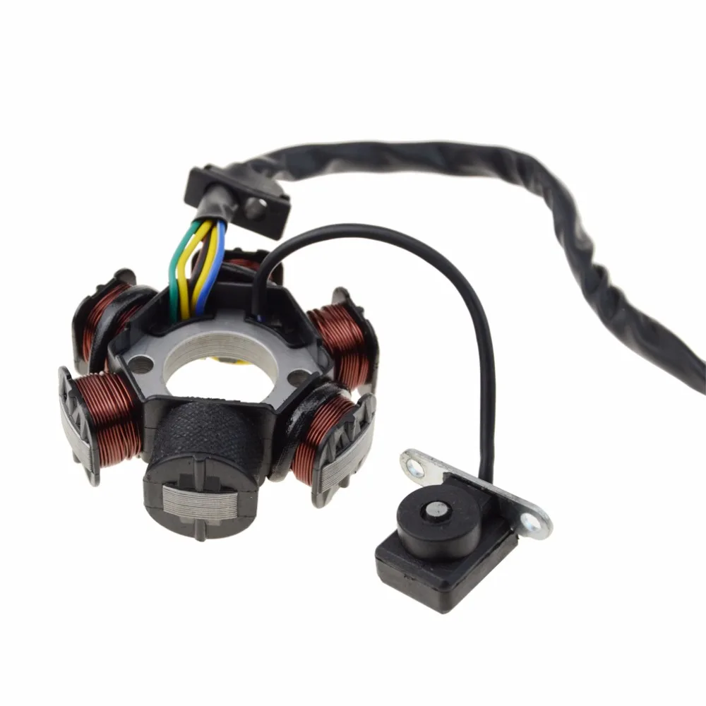 GOOFIT 6-Coil МАГНЕТО СТАТОР генератор зажигания для GY6 50cc 70cc 90cc 110cc 125cc Мопед ATV Dirt Bike полная волна катушка K079-807