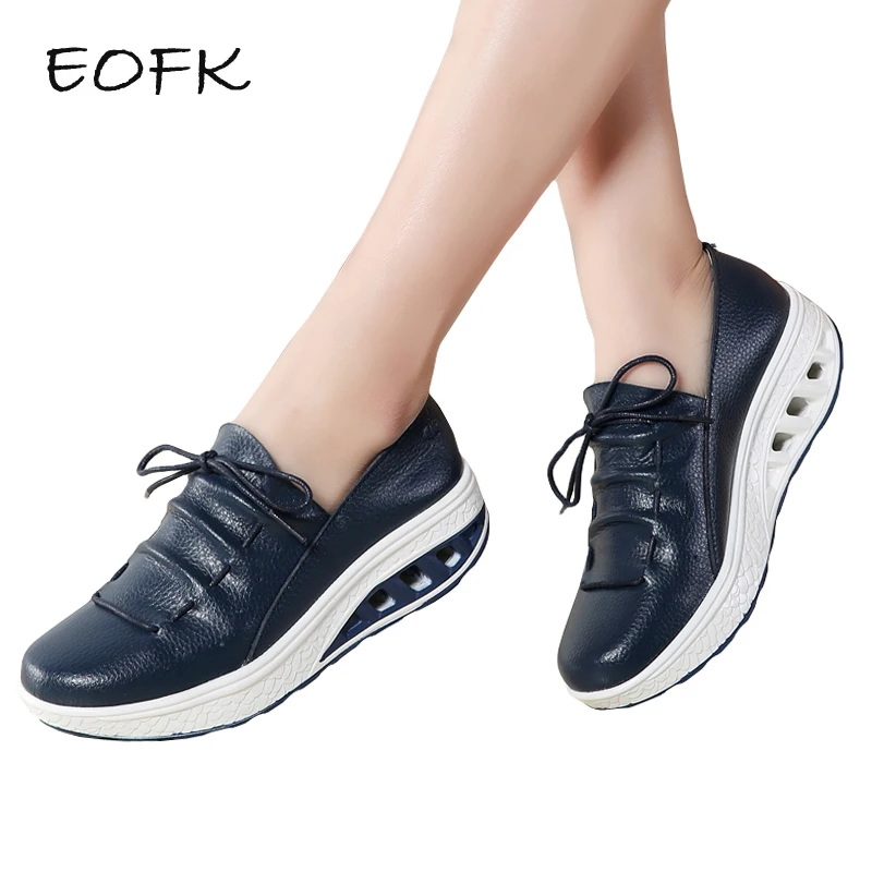 Vente EOFK Nouvelle Main Papillon Noeud Femmes Plat Plate Forme En Cuir Mocassin Chaussures Femme Slip Sur Blanc Chaussures Casual Appartements Mocassins