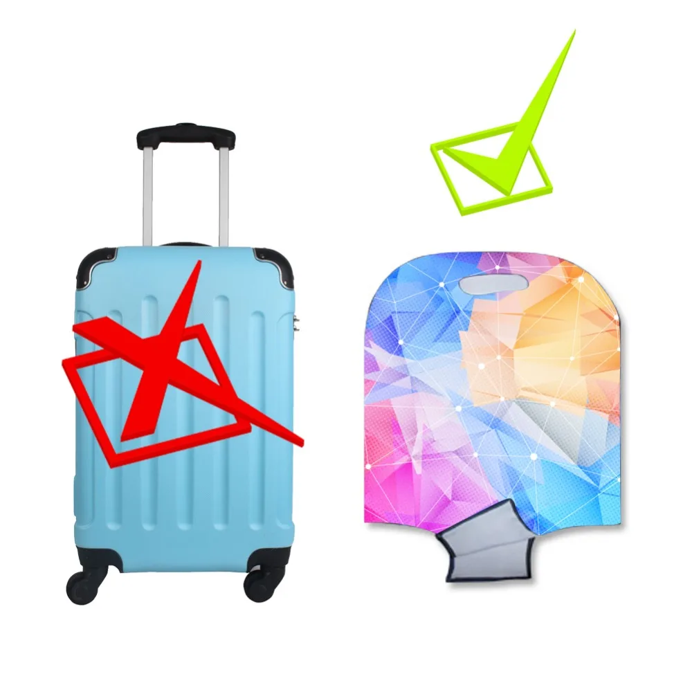 Luggage Cover Flower Printing Suitcase Protective Covers Elastic Suitcase Dust Cover Copri Valigia Travel Accessories Capa Mala