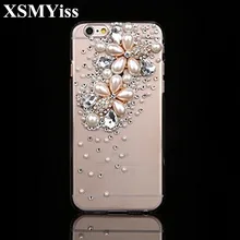 XSMYiss Роскошные блестящие стразы с бриллиантами прозрачный мягкий ТПУ чехол для телефона для iPhone 11 Pro Max 5 6 6S Plus 7 8 Plus XR Xs Max