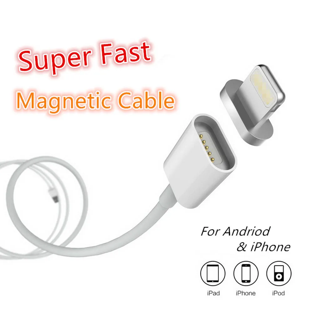 Super Fast 2.4A Magnetic Cable Micro Usb Cable for iPhone 6 6s 7 Plus 5s 5c Data Charging Cable For Samsung s7 note5/HTC/ZTE/LG