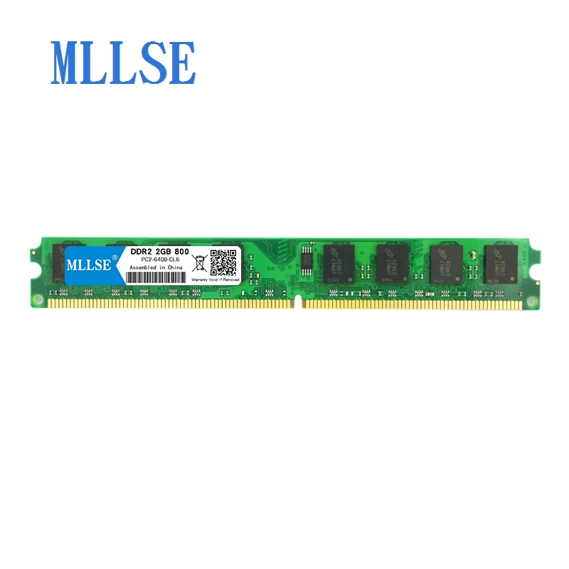 

Mllse PC DIMM Ram DDR2 1GB 2GB 667mhz 800mhz 1.5V memory For desktop PC2-6400S 240pin non-ECC Computer PC RAM memoria