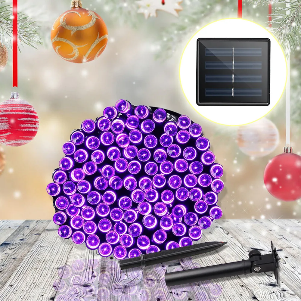 

Outdoor Solar Powered LED Garland String Lights 20M 12M 7M Waterproof Fairy Light Chain Garden Christmas Decoration Lighting New
