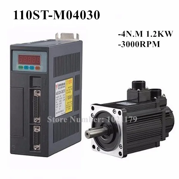 Новый серводвигатель переменного тока 4N/M 3000 кВт 110 об/мин мм 110ST 5A 110ST-M04030 + в