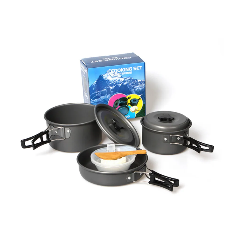 Amping utensilios de cocina al aire libre juego de utensilios camping vajilla cocina de vajilla cubiertos utensilios senderismo picnic conjunto