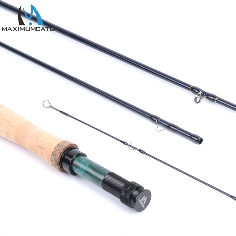 Vara de Pesca Aaa + Cortiça Maximumcatch Maxcatch Desempenho Nymph Voar 2 - 3 4wt 10 11ft 4 Seção Im10 Carbono Alça Cordura Haste Tubo 19 pesca 2 3 4wt 10 11ft 4