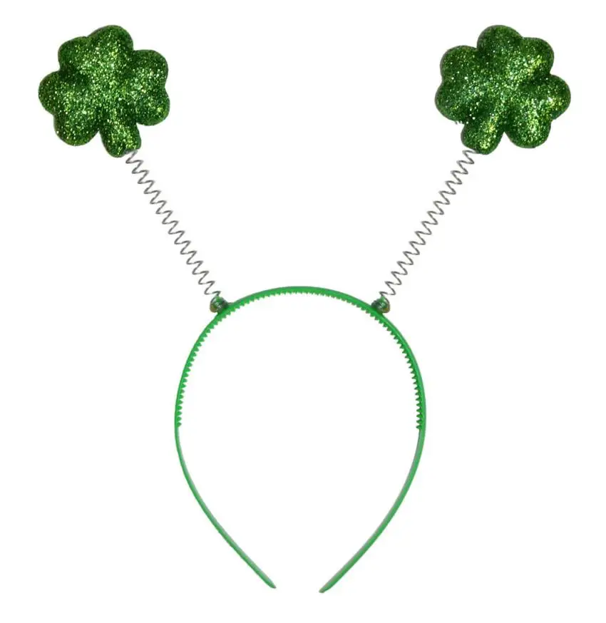 Irish St Patricks Day Headband Green Leprechaun hairband Shamrock Buckle Fancy Dress Carnival Christmas accessories party favor