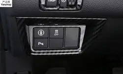 ABS Chrome лампа настройки коммутатора украшения левом нижнем Ближний управления украшения Рамка для Honda ACCORD 2018 MK10 ACCORD 10