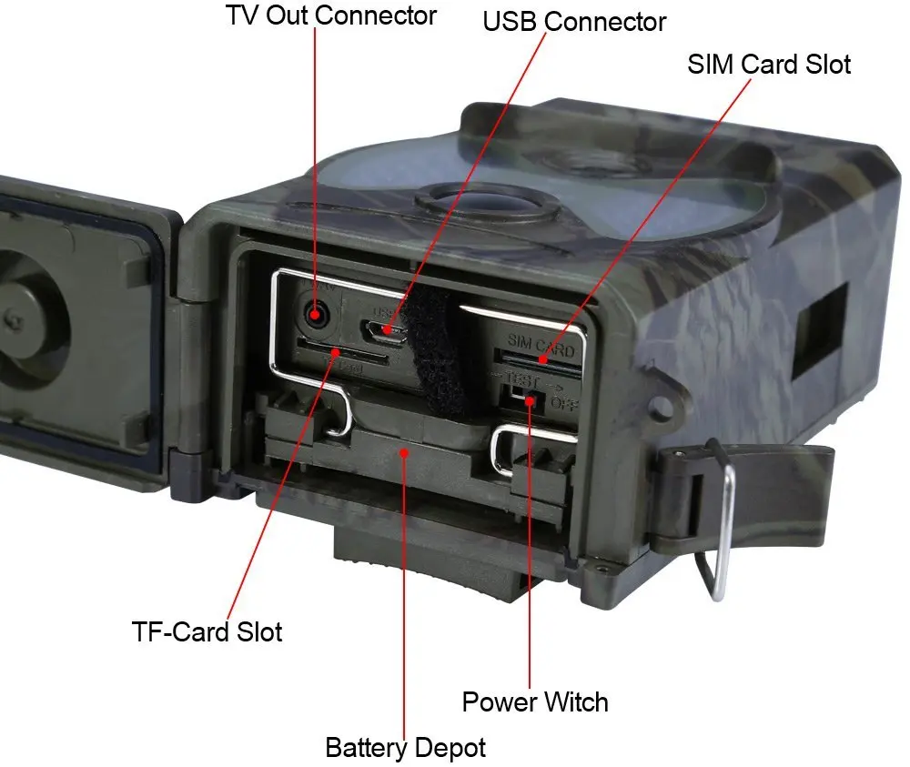 HC300M Trail Cameras 12MP 940nm NO Glow MMS GPRS Digital Scouting Hunting Camera Trap Game Cameras Night Vision Wildlife Camera (5)