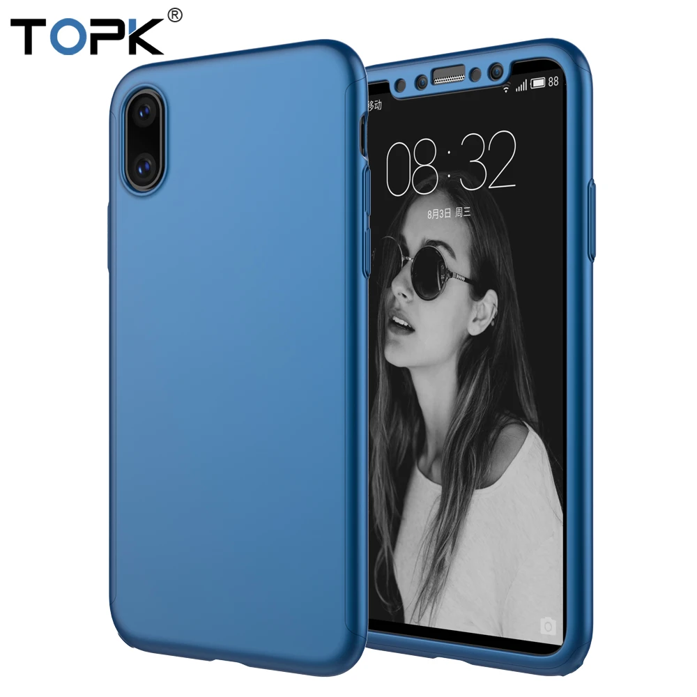 x body iphone case full Full Phone iPhone Case, Body Protection 360 TOPK X For x body iphone case full Full Phone iPhone Case, Body Protection 360 TOPK X For