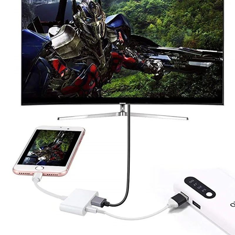 Адаптер Lightning для HDMI цифровой av адаптер 1080P зарядный порт выберите iPhone x xs 7 iPad iPod HDTV