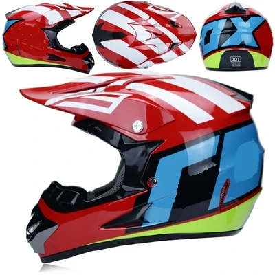 

Adult motorcycle motocross Off Road Helmet ATV Dirt bike Downhill MTB DH racing helmet cross with free goggle&gloves&mask T