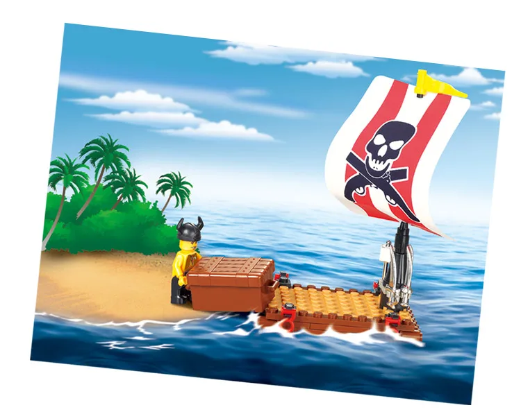 0277 64pcs Pirate Caribbean Constructor Model Kit Blocks Compatible LEGO Bricks Toys for Boys Girls Children Modeling 0277 64pcs Pirate Caribbean Constructor Model Kit Blocks Compatible LEGO Bricks Toys for Boys Girls Children Modeling