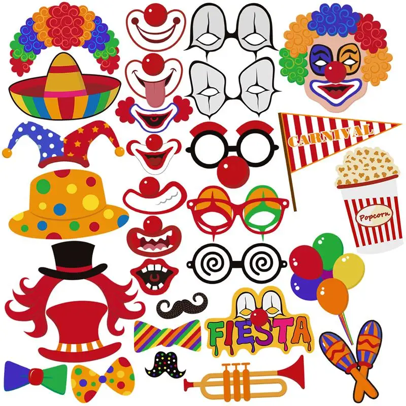 Aliexpress Buy 30pcs Set Birthday Party Carnival Photo Booth 