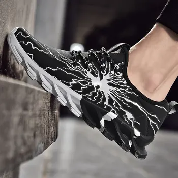 

SUROM Men Running Shoes Outdoor Sports Jogging Footwear Men Lightweight Breathable Fabric Sneakers Zapatos De Mujer 2019 Summer