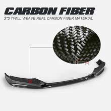 Автомобильный-Стайлинг для BMW на X1 F48 3D стиль углеродное волокно передняя губа глянцевая отделка бампер разветвитель волокна Тюнинг Комплект Дрифт отделка
