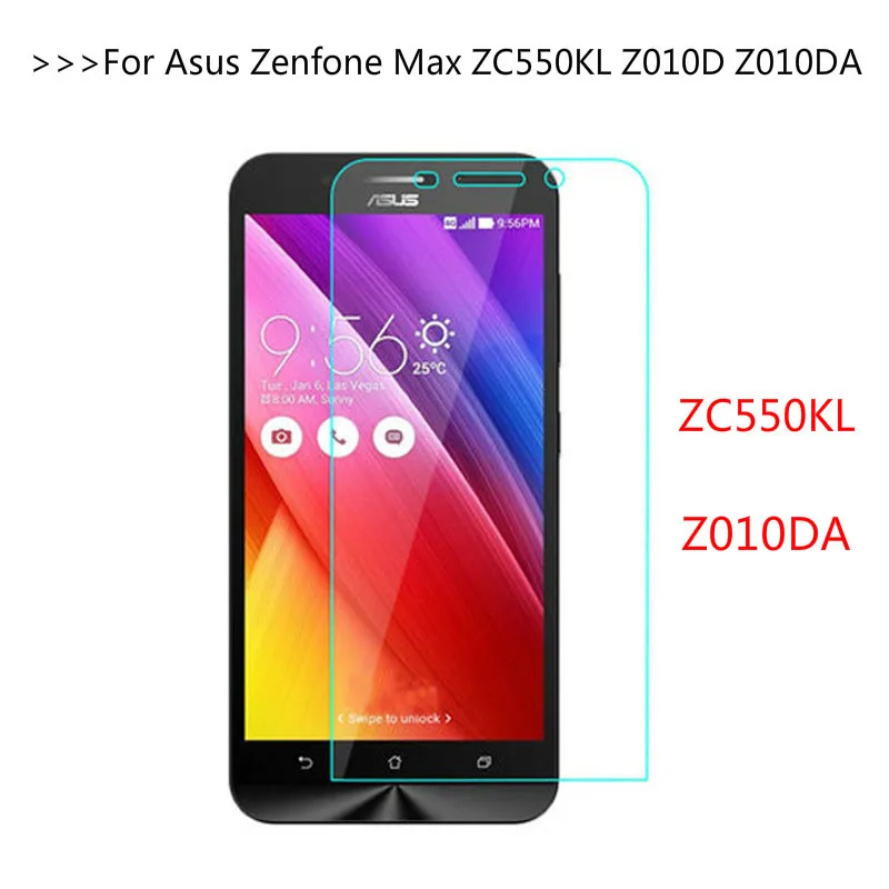 

9H Tempered Glass Screen Protector For Asus Zenfone Max ZC550KL Z010D Z010DA Cover ZC550 KL 550 ZC 550KL Protective thin Film