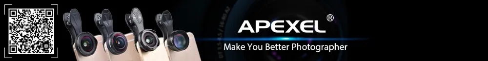mobile phone camera lens APEXEL Pro Camera Lens Kit 16mm 4k Wide Angle Lens with CPL Filter Universal HD Mobile Phone Lens for iPhone 7 6S Plus Xiaomi best mobile lens for photography