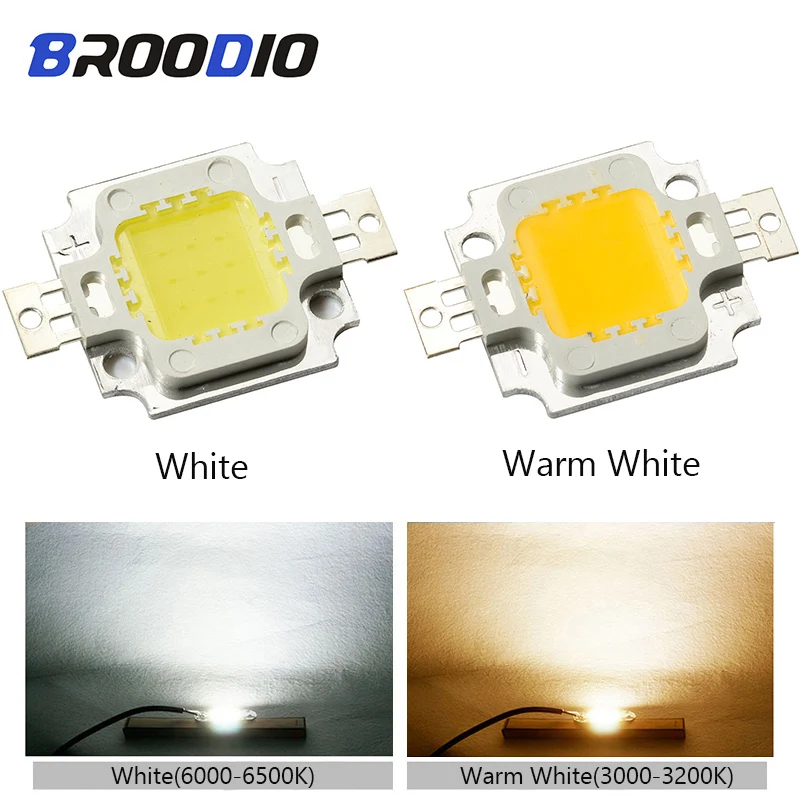 

LED Bulb Lamp Chip LEDs Bulbs COB Lighting 10W Warm White Red Green Blue RGB Full Specturm Flood Spotlight 10Watt Matrix LED DIY