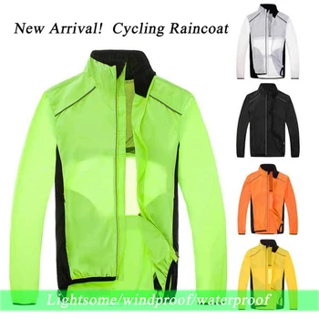 

Reflective Cycling Jacket Men Breathable Cycling Windbreaker Bike Bicycle Skin Suit Road Bike Long Sleeve Windproof Bike Clothes