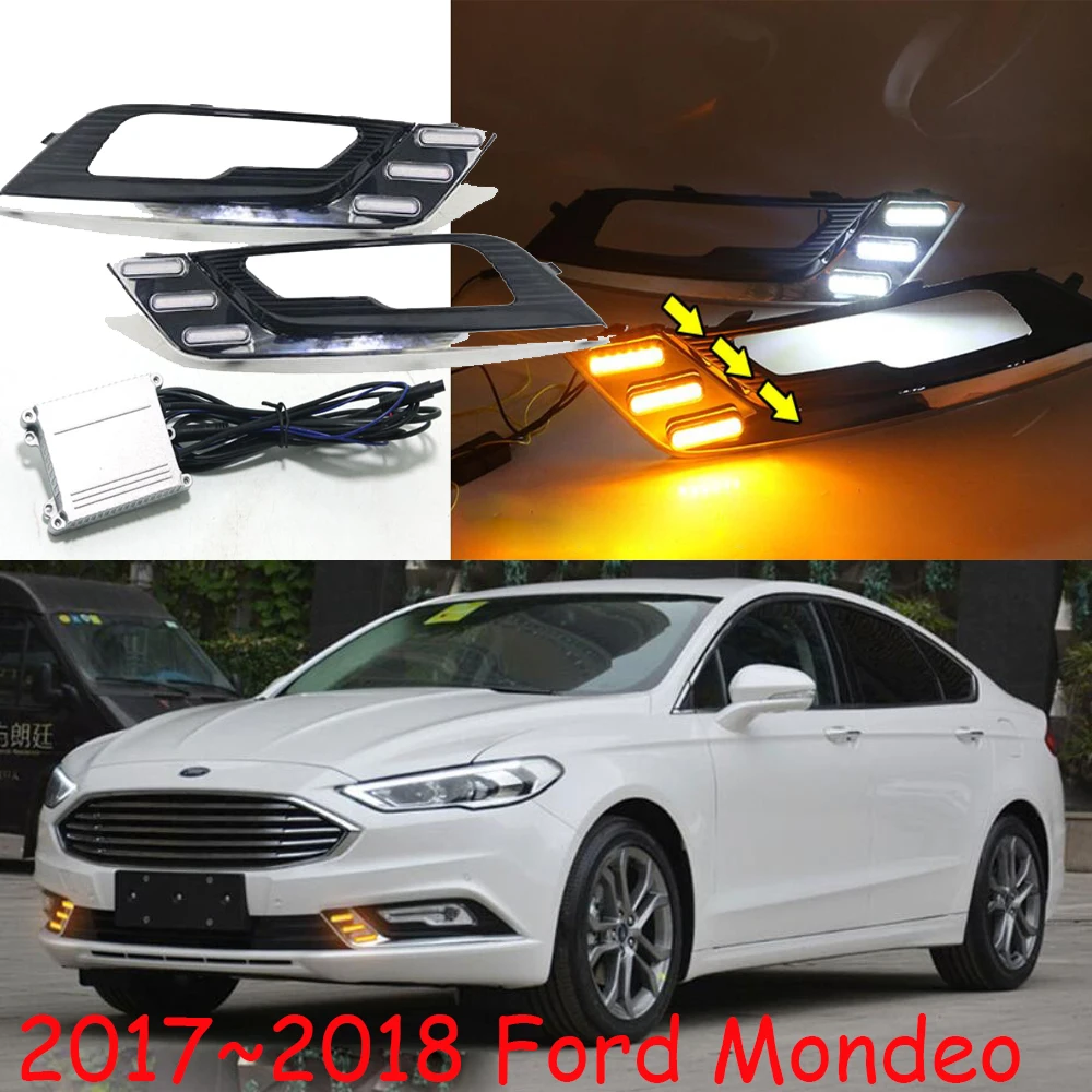 Автомобильный бампер головной светильник для Ford Mondeo Дневной fusion2017 ~ 2019y