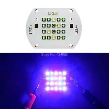 

60W Cree + Epileds Led Emitter Light 450nm Royal Blue 470nm Blue 10000K Cool White 620nm Red 420nm UV