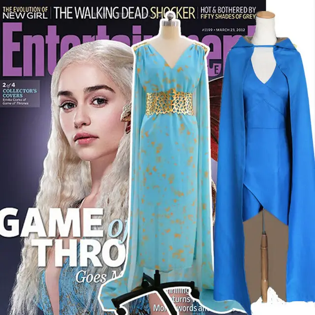 Game Of Thrones Cosplay Daenerys Targaryen Wedding Dress Costume